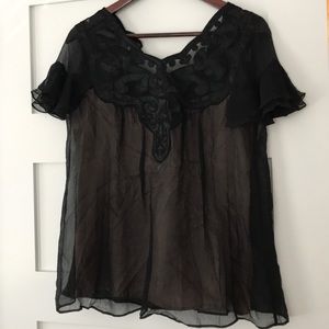 Nanette lepore black blouse